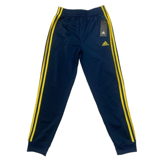 adidas Other - adidas Tricot Joggers Navy/Yellow 470 Big Boys Size M(10/12)